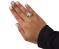 Load image into Gallery viewer, 14K White Gold 1.00 Cttw Round and Baguette cut Diamond Swirl Cocktail Ring (H-I Color, SI2-I1 Clarity)
