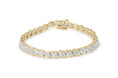 Load image into Gallery viewer, 10K Yellow Gold 2.00 Cttw Round-Cut Diamond Link 7.5" Bracelet (J-K Color, I2-I3 Clarity)
