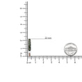 Load image into Gallery viewer, 18K White Gold 1.00 Cttw Brown and White Diamond and 1.3mm Round Green Tsavorite Gemstone Inside Outside Hoop Earrings (Brown and G-H Color, SI1-SI2 Clarity)
